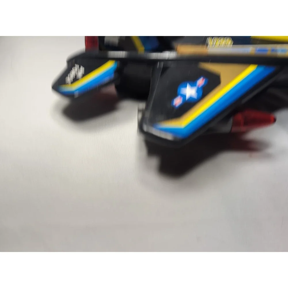 VINTAGE 80'S ROARING JET BATTERY OPERATED TOY PLANE Lights & Sound WORKS 13
